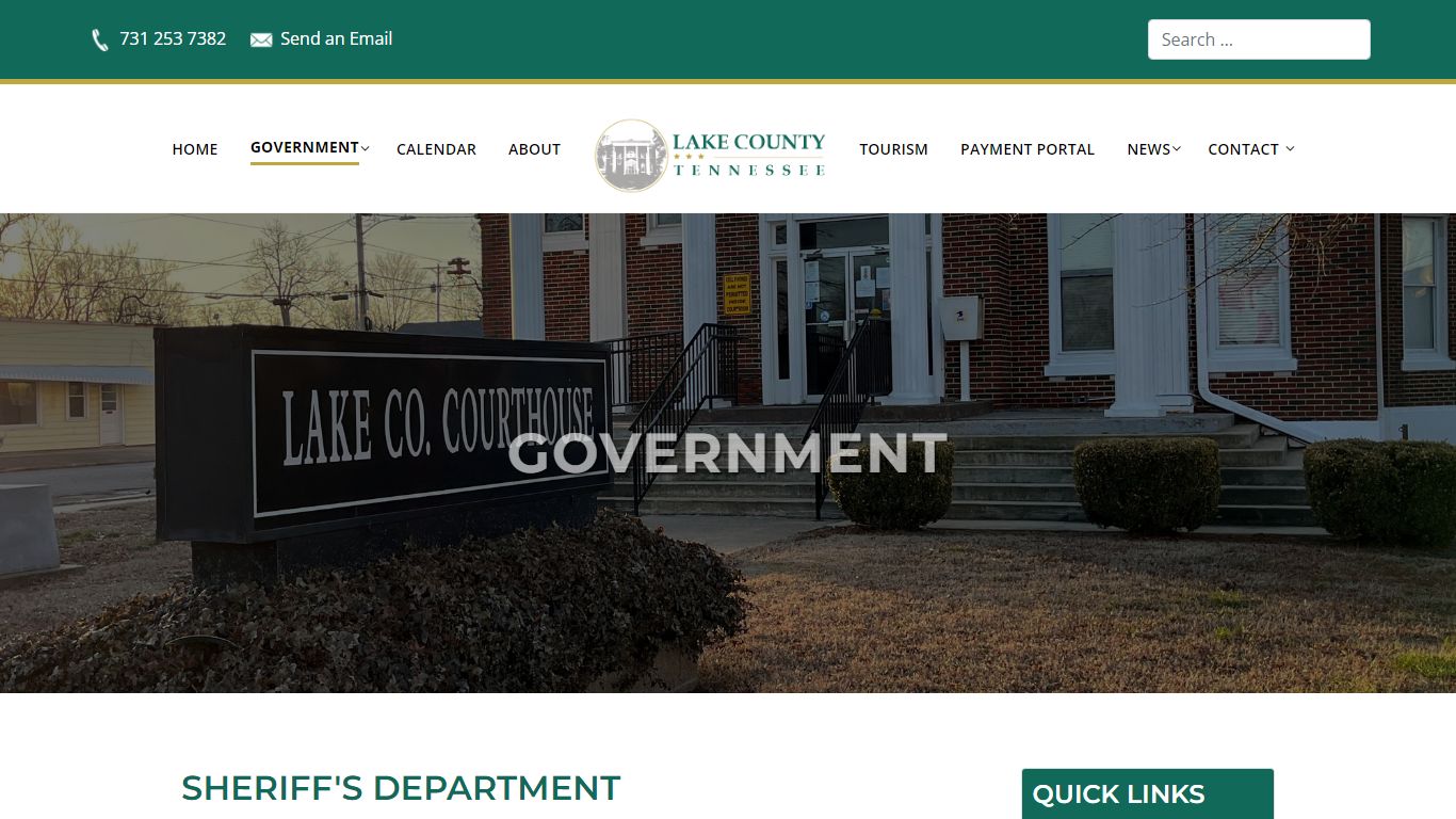 Sheriff's Department - Lake County, TN Government